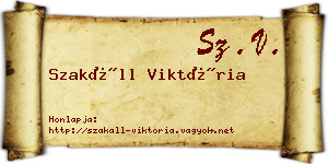 Szakáll Viktória névjegykártya